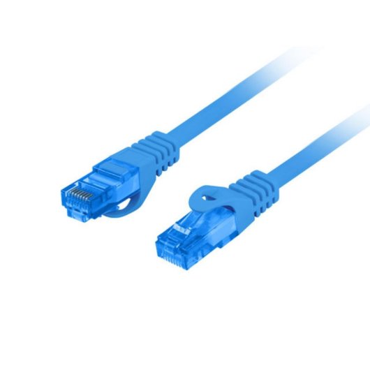 Cable de red Lanberg PCF6A-10CC-0050-B Cat6a S/FTP 0,5m Azul RJ-45 a RJ-45