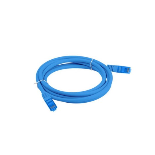 Cable de red Lanberg PCF6A-10CC-0050-B Cat6a S/FTP 0,5m Azul RJ-45 a RJ-45