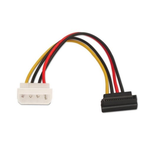 Cabo Alimentação SATA AISENS A131-0160 Molex 4 Pin Macho 16cm Preto