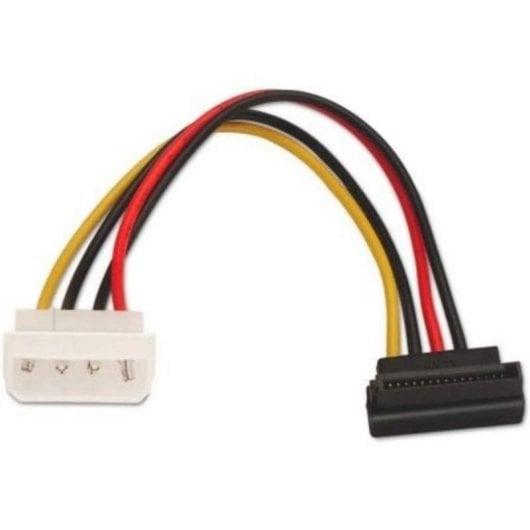Cabo Alimentação SATA AISENS A131-0160 Molex 4 Pin Macho 16cm Preto