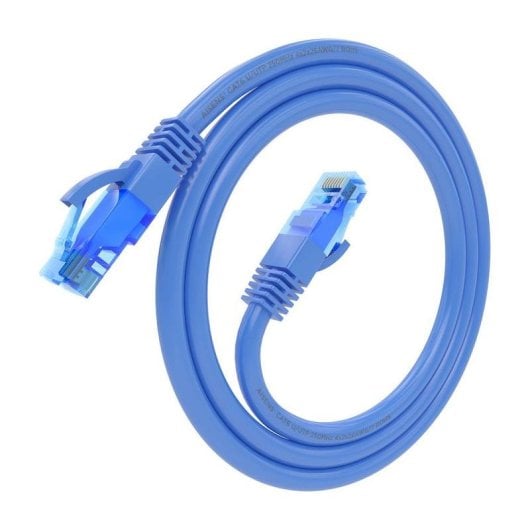 Cavo di rete Aisens A135-0798 Cat.6 UTP AWG26 CCA RJ45 75cm Blu