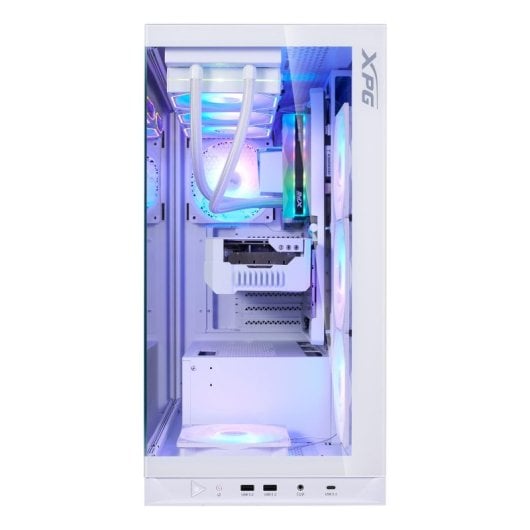 Gabinete PC XPG Invader X BTF Branco ATX Micro-ATX Mini-ATX SPCC Vidro Temperado