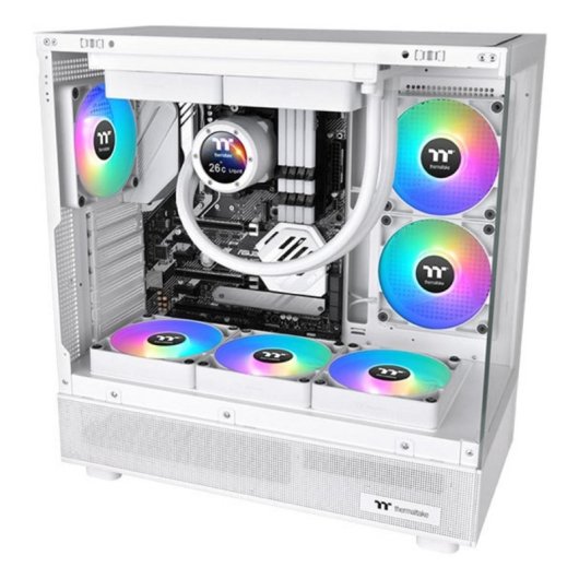 Thermaltake CT120 Reverse ARGB Ventoinha 120mm 500-2000 RPM Branca