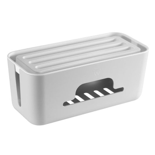 Caja organizadora de cables Ewent EW1569 ABS soporte tabletas ventilación 30,7x13,5x13cm blanca