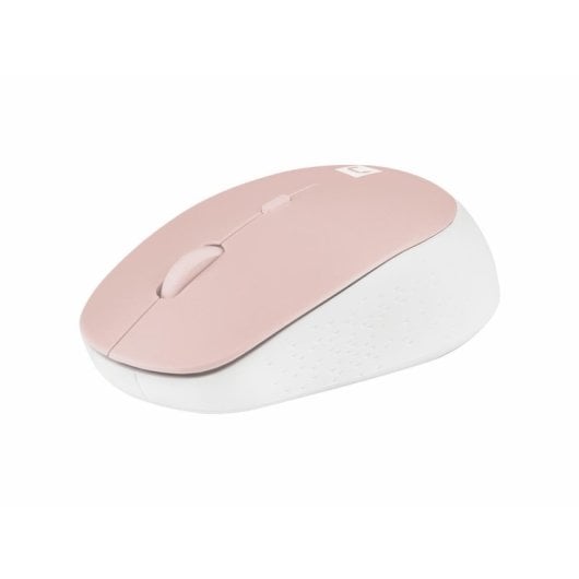 Maus NATEC Harrier 2 kabellos Bluetooth 1600 DPI rosa weiß