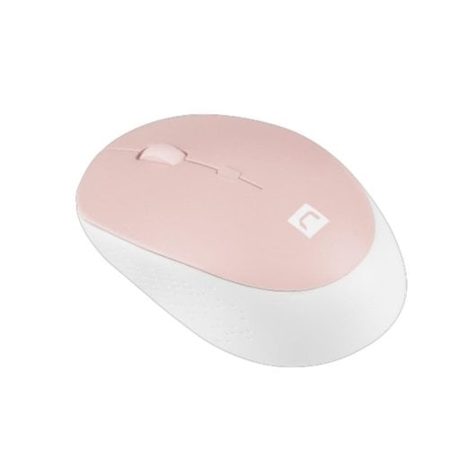 Maus NATEC Harrier 2 kabellos Bluetooth 1600 DPI rosa weiß