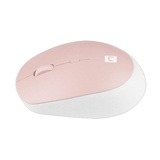 Maus NATEC Harrier 2 kabellos Bluetooth 1600 DPI rosa weiß