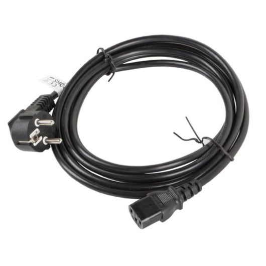 Cavo Lanberg CA-C13C-11CC-0030-BK 3m C13 accoppiatore CEE7/7 Cavo Alimentazione Cavo Lanberg CA-C13C-11CC-0030-BK 3m C13 accoppiatore CEE7/7 Cavo Alimentazione