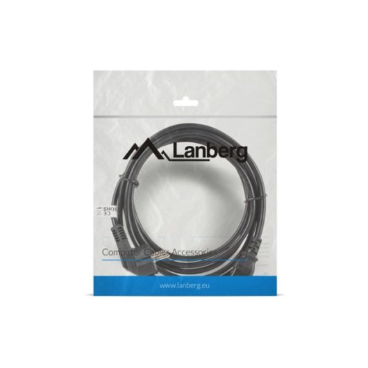 Cavo Lanberg CA-C13C-11CC-0030-BK 3m C13 accoppiatore CEE7/7 Cavo Alimentazione Cavo Lanberg CA-C13C-11CC-0030-BK 3m C13 accoppiatore CEE7/7 Cavo Alimentazione