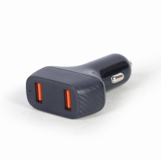 Cargador Gembird TA-U2QC3-CAR-01 Cargador Rapide USB QC 3.0 36W 2 Ports Auto