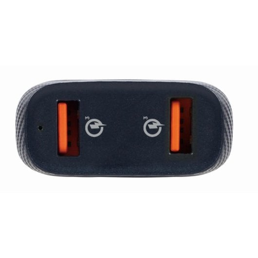 Cargador Gembird TA-U2QC3-CAR-01 Cargador Rapide USB QC 3.0 36W 2 Ports Auto