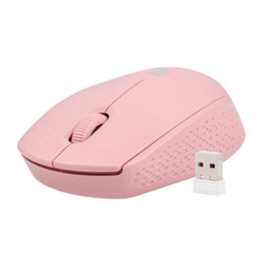 Souris NATEC STORK Ambidextre Bluetooth + USB Type-A 1600 DPI Rose