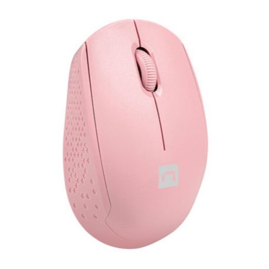 Souris NATEC STORK Ambidextre Bluetooth + USB Type-A 1600 DPI Rose