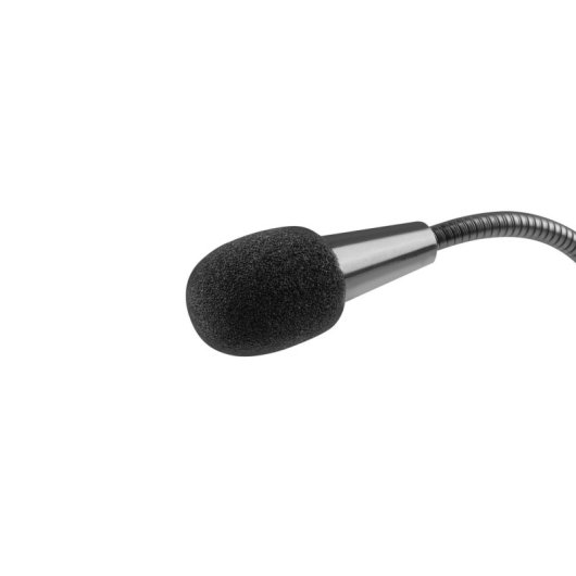 Micrófono Natec Giraffe 2 jack 3.5 mm omnidireccional negro con base estable