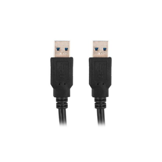 USB-Kabel Lanberg CA-USBA-30CU-0010-BK 1 m USB 3.2 Gen 1 Schwarz