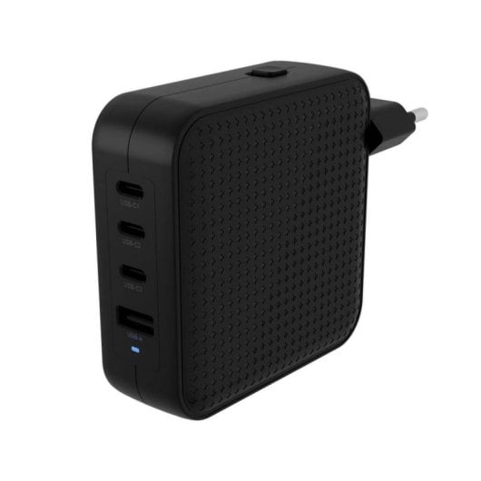 Ladegerät HYPER HJ1002BKWWGL 1x USB 2.0 4x USB Typ C Schnellladung SchwarzLadegerät HYPER HJ1002BKWWGL 1x USB 2.0 4x USB Typ C Schnellladung Schwarz