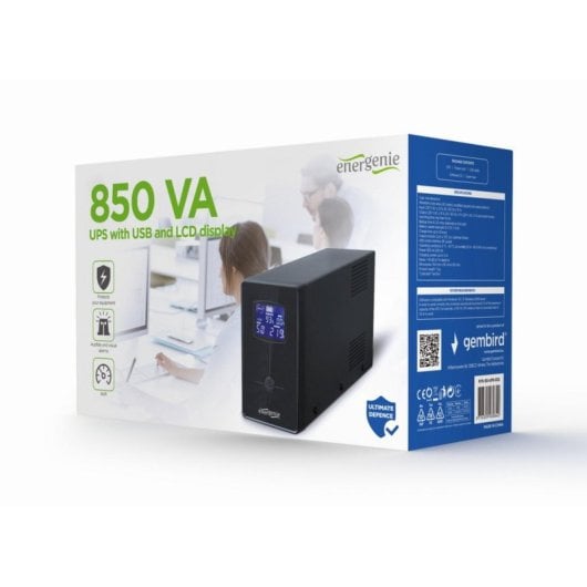 Sai Gembird 850VA Blei-Säure-Batterie 20 Minuten LCD USB Schutz Sai Gembird 850VA Blei-Säure-Batterie 20 Minuten LCD USB Schutz