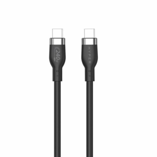 Cable USB-C Hyper HJ4002BKGL 2m USB 2.0 Transferencia 0,48Gbit/s Negro