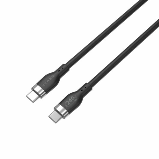 Cable USB-C Hyper HJ4002BKGL 2m USB 2.0 Transferencia 0,48Gbit/s Negro