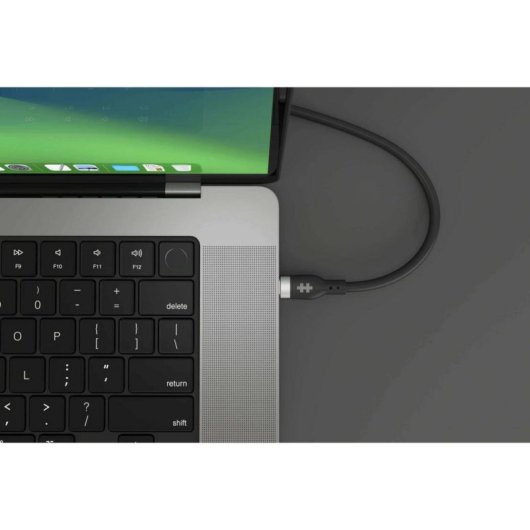 Cable USB-C Hyper HJ4002BKGL 2m USB 2.0 Transferencia 0,48Gbit/s Negro