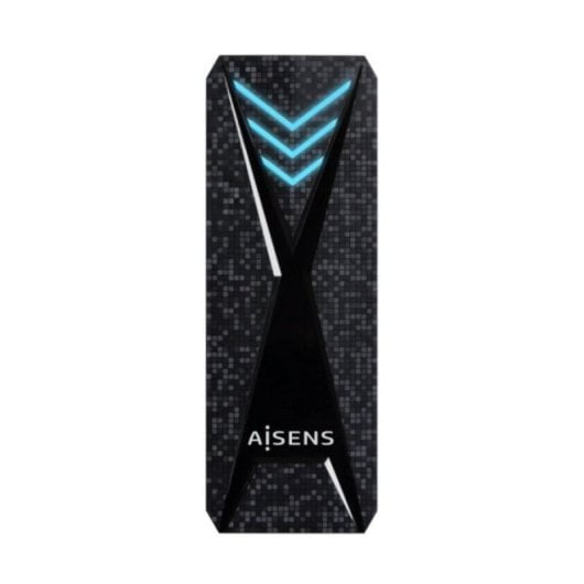 Caja externa SSD M.2 NVMe Aisens ASM2-RGB013B USB 3.2 Gen2 RGB Sin Tornillos ABS Negra