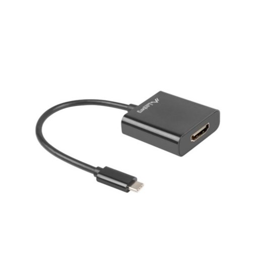 Adaptador Lanberg AD-UC-HD-01 USB Tipo C 3.2 Gen 1 a HDMI 1920x1200 ABS Negro 0,15m