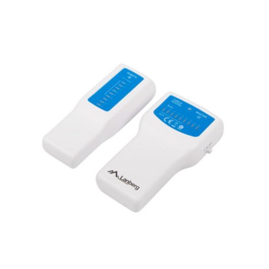 Comprovador de Alimentação PoE Lanberg NT-0402 RJ-11 RJ-45 Azul Branco Comprovador de Alimentação PoE Lanberg NT-0402 RJ-11 RJ-45 Azul Branco