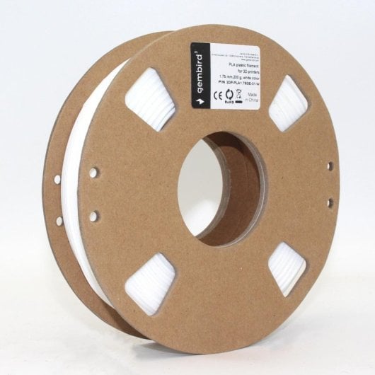Filamento 3D Gembird 3DP-PLA1.75GE-01-W PLA 1.75mm Blanco 330g Compatible Universal