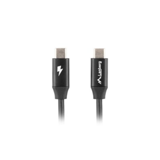 Câble USB Lanberg CA-CMCM-40CU-0010-BK 1m USB C Double Or