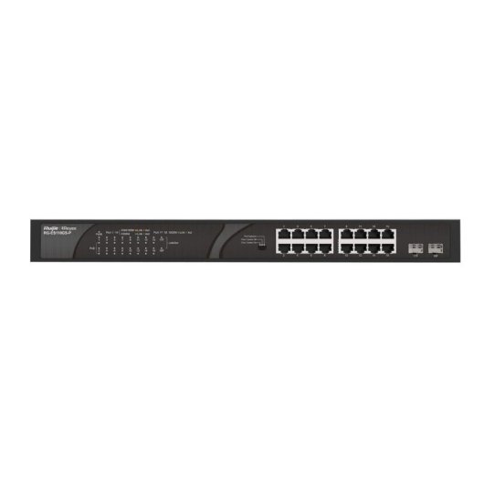 Switch Ruijie RG-ES118GS-P 18 Puertos Gigabit PoE No Administrable Alta Fiabilidad