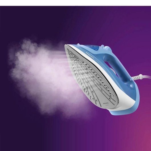 Plancha Philips 3000 series DST3020/20 Suela cerámica 2200W Golpe vapor 160g/min Azul