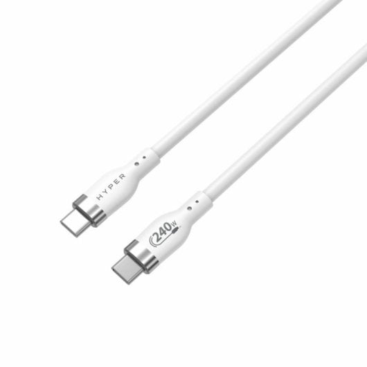 USB-C-Kabel HYPER HJ4002WHGL 2m USB 2.0 0,48 Gbit/s Weiß USB-C-Kabel HYPER HJ4002WHGL 2m USB 2.0 0,48 Gbit/s Weiß