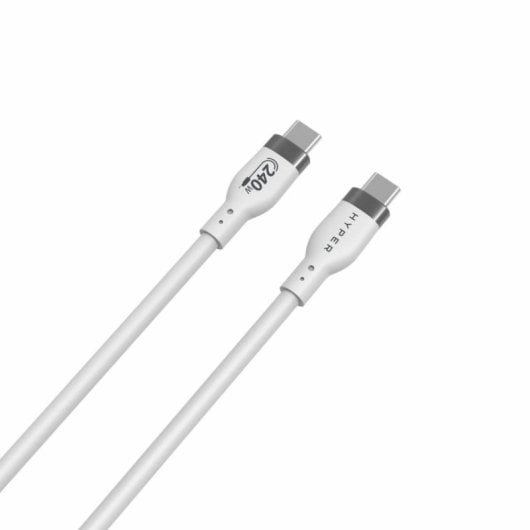 USB-C-Kabel HYPER HJ4002WHGL 2m USB 2.0 0,48 Gbit/s Weiß USB-C-Kabel HYPER HJ4002WHGL 2m USB 2.0 0,48 Gbit/s Weiß