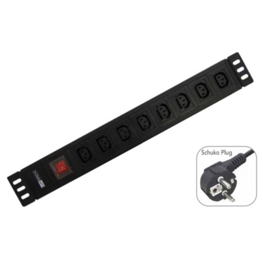RACK 19” MULTIPLE PDU IEC INTERRUPTOR ALUMÍNIO 8 Saídas 2m RACK 19” MULTIPLE PDU IEC INTERRUPTOR ALUMÍNIO 8 Saídas 2m