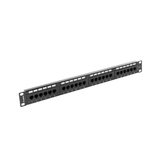 Panel de Conexión Lanberg PPU6-1024-B 1U Metálico Negro 445mm Rack