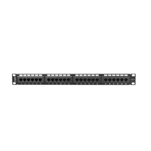 Panel de Conexión Lanberg PPU6-1024-B 1U Metálico Negro 445mm Rack
