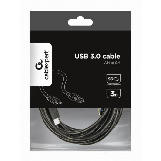 Cable USB Cablexpert CCP-USB3-AMCM-10 3 m USB 3.2 Gen 1 USB-A a USB-C Negro