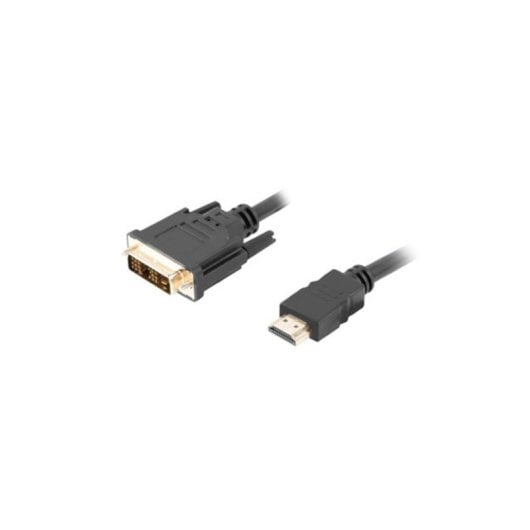 Cable Lanberg CA-HDDV-10CC-0018-BK HDMI a DVI-D 1,8m Macho-Macho