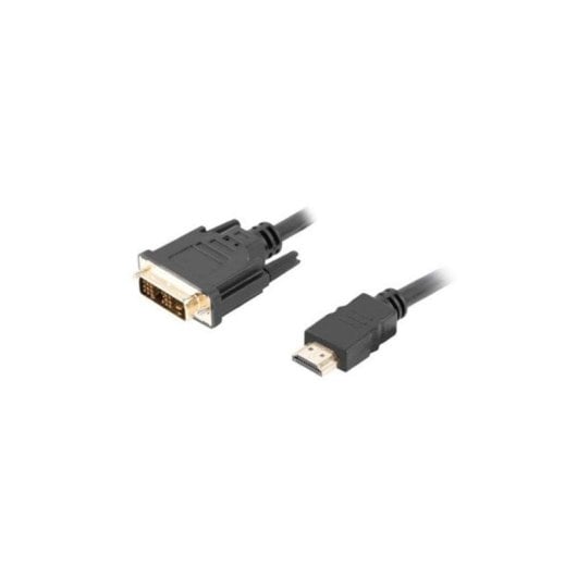 Adapterkabel Lanberg CA-HDDV-10CC-0018-BK HDMI zu DVI-D 1,8 m vergoldet