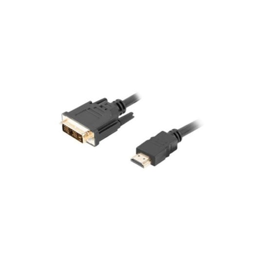 Adapterkabel Lanberg CA-HDDV-10CC-0018-BK HDMI zu DVI-D 1,8 m vergoldet