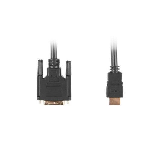 Adapterkabel Lanberg CA-HDDV-10CC-0018-BK HDMI zu DVI-D 1,8 m vergoldet