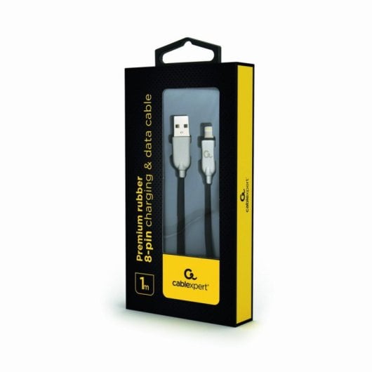 USB-A-auf-Lightning-Kabel Cablexpert CC-USB2R-AMLM-1M 1 m 2,1 A Schwarz