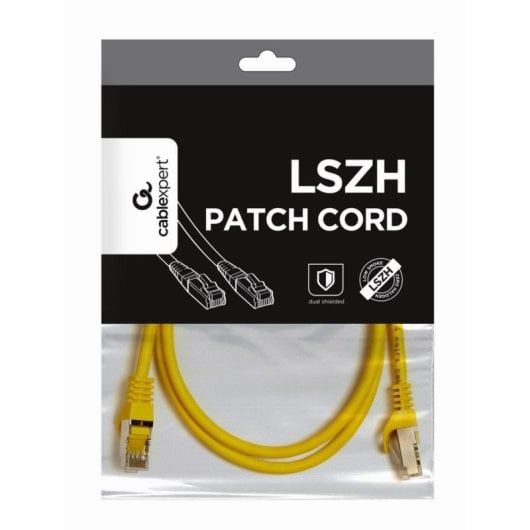 Câble Réseau Gembird PP6A-LSZHCU-Y-1M Cat6 S/FTP RJ-45 1m Jaune