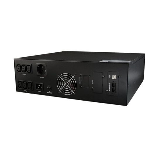 Sai Gembird 3 kVA Batteria Piombo Sigillata 10 ms Montaggio Rack/Torre 7 Uscite AC Sai Gembird 3 kVA Batteria Piombo Sigillata 10 ms Montaggio Rack/Torre 7 Uscite AC