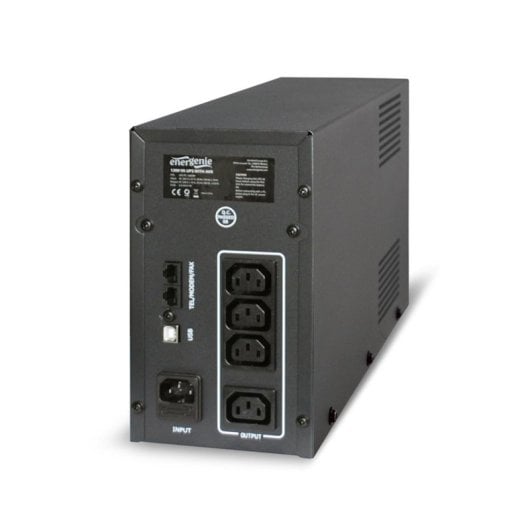 Sai Gembird 1,2 kVA Bateria de Chumbo Ácido 7 Ah 4 Saídas AC Preto