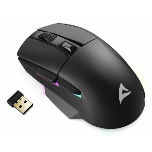 Ratón Sharkoon inalámbrico/cableado 6400 DPI RGB base de carga SKILLER SGM50W