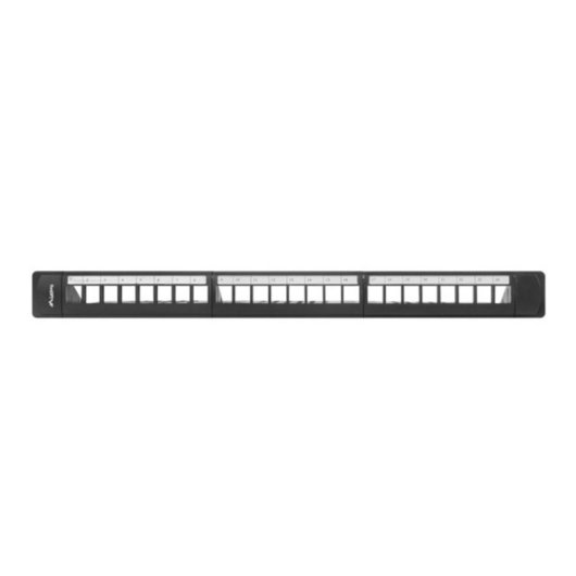 Panel Frontal Rack Lanberg PPKS-1124-B ABS 1U 482,6mm Negro Montaje Bastidor