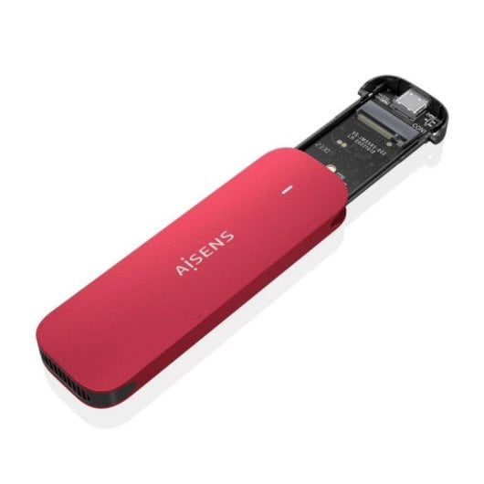 Caja Externa AISENS ASM2-027RED USB 3.2 Gen2 10Gbps Aluminium Rojo