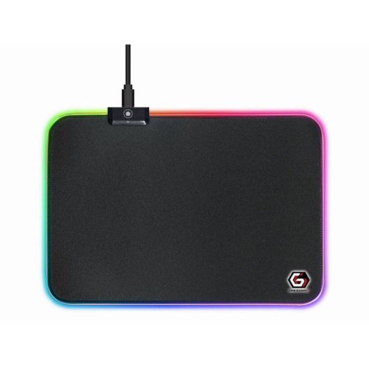 Alfombrilla de ratón Gembird MP-GAMELED-M RGB 10 efectos tela base antideslizante USB