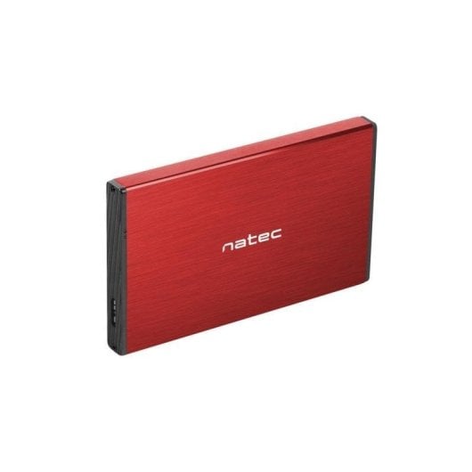 Box HDD/SSD Natec Rhino GO 2.5" Alluminio Rosso MicroUSB SATA III